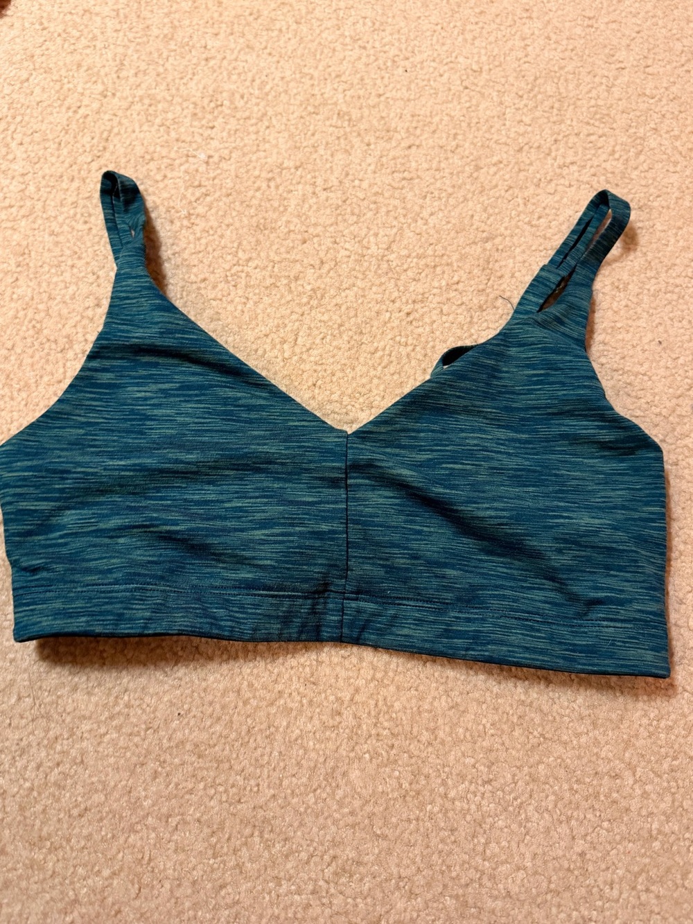 Outdoor Voices Teal Space-Dye Bralette